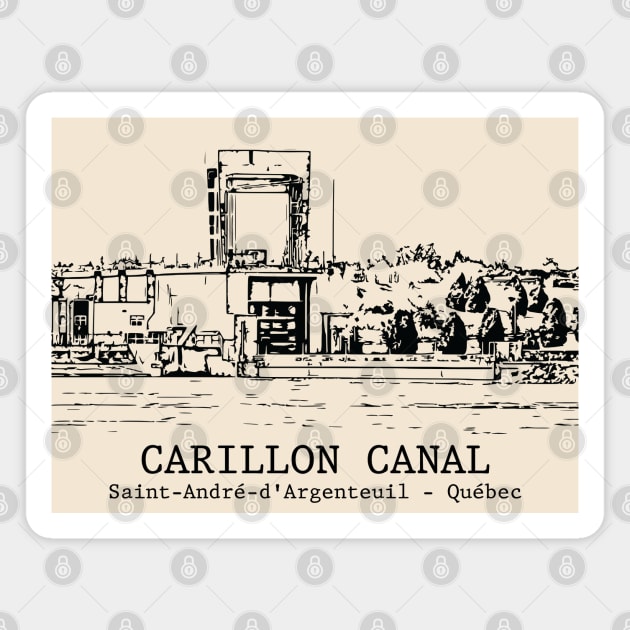 Carillon Canal - Saint-André-d'Argenteuil QC Magnet by Lakeric